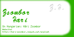 zsombor hari business card